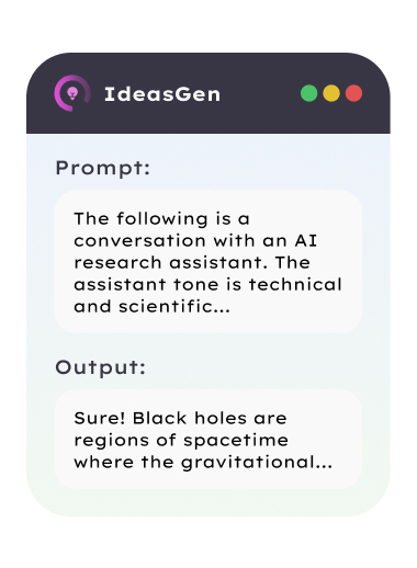 Idea Prompt Code IdeasGen